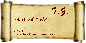 Tokai Zénó névjegykártya